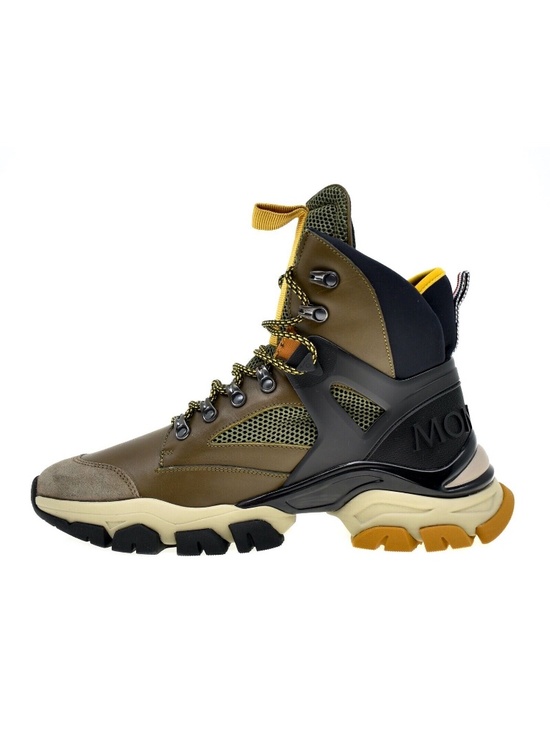 Moncler Men Tristan Hiking Sneaker Boots Brown Size 8 New